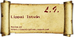 Lippai István névjegykártya
